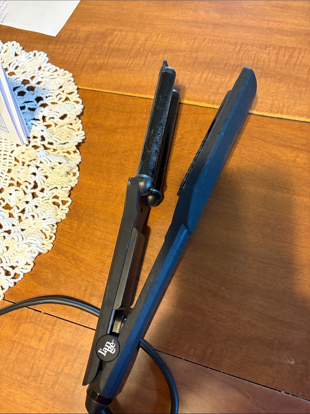 Lange Black Hair Straightener and Styling Iron